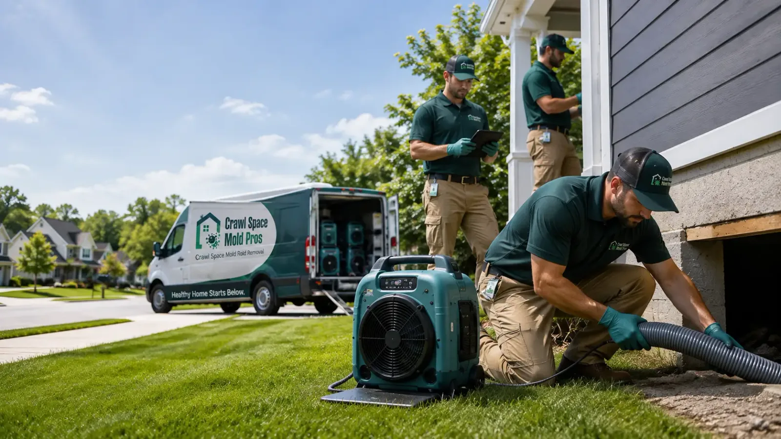 Crawl Space Mold Removal in Powhattan, KS